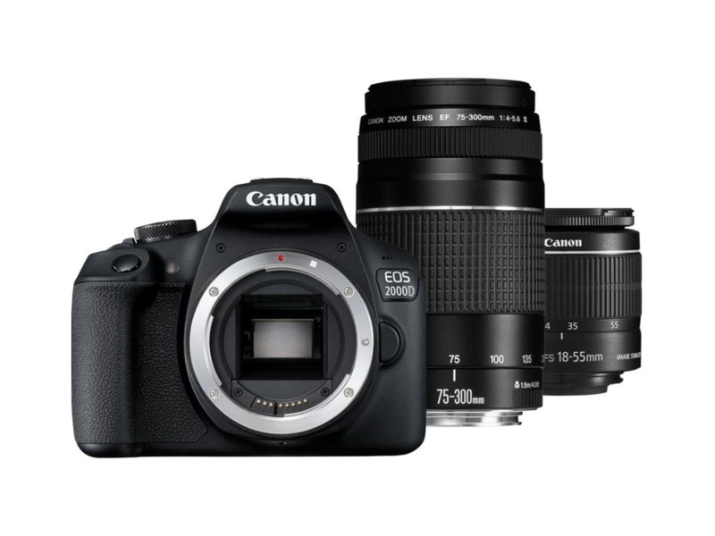 Canon EOS 2000D + 18-55 IS + 75-300 EU26